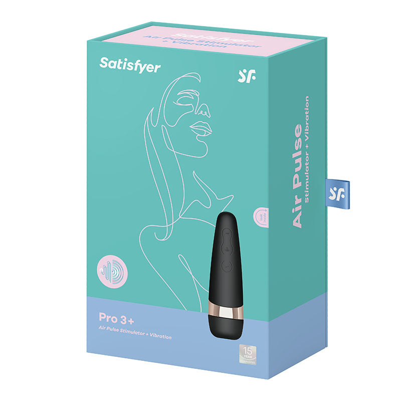 Satisfyer Pro 3+ Touch Free Usb Rechargeable Clitoral Stimulator With Vibration