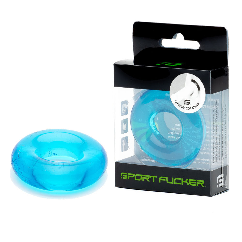 Sport Fucker Rubber Cockring Ice Blue Cock Ring