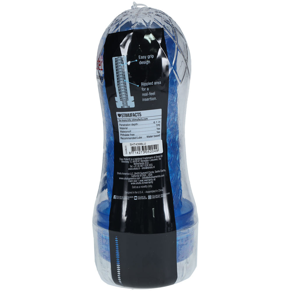 Shots Easy Rider Blue Blue Vagina Stroker