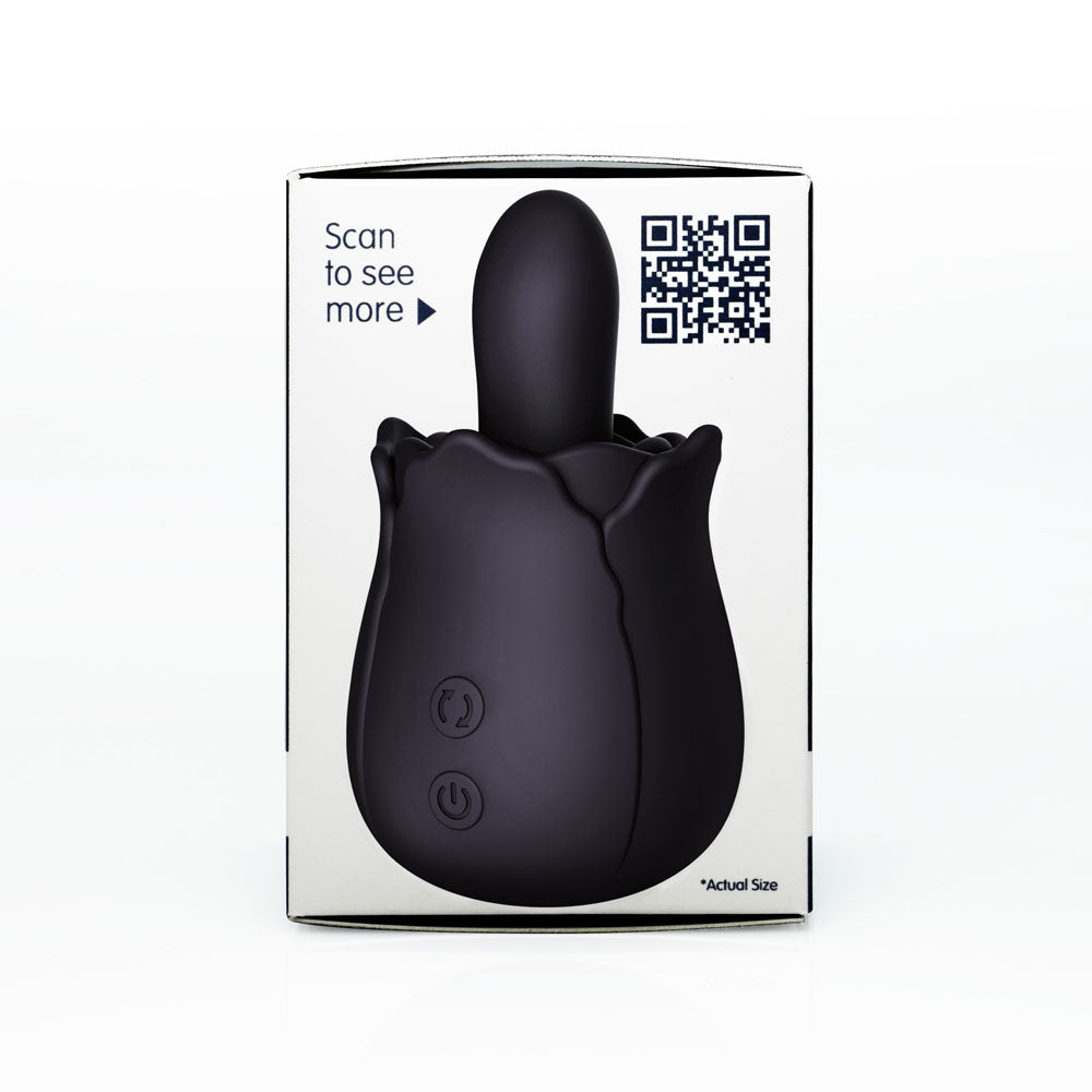 Skins Rose Buddies The Bums N Roses Black Usb Rechargeable Anal Rimming Stimulator