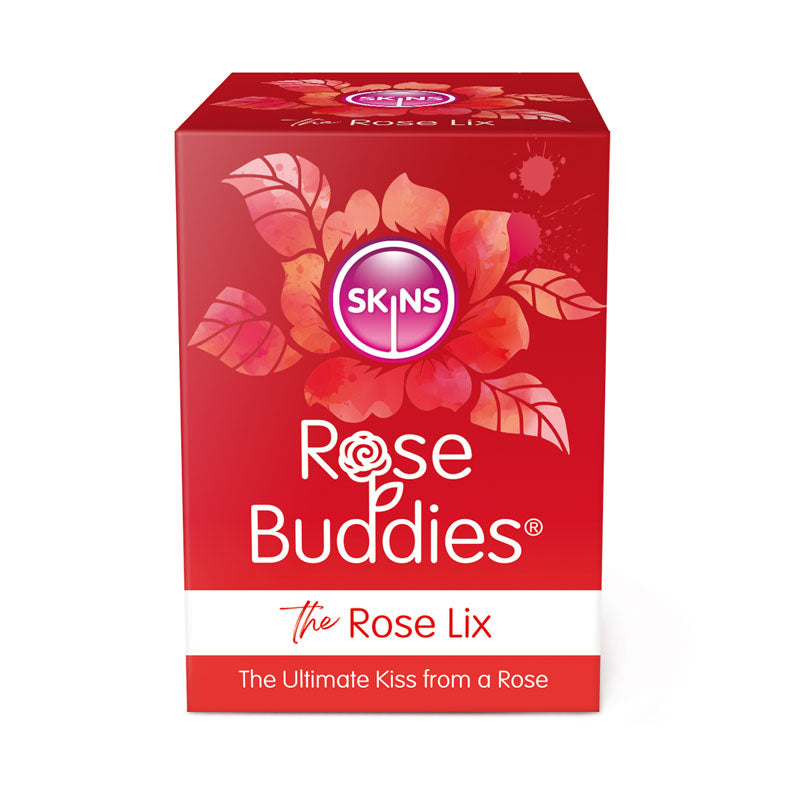 Skins Rose Buddies The Rose Lix Red Usb Rechargeable Flicking Rose Stimulator