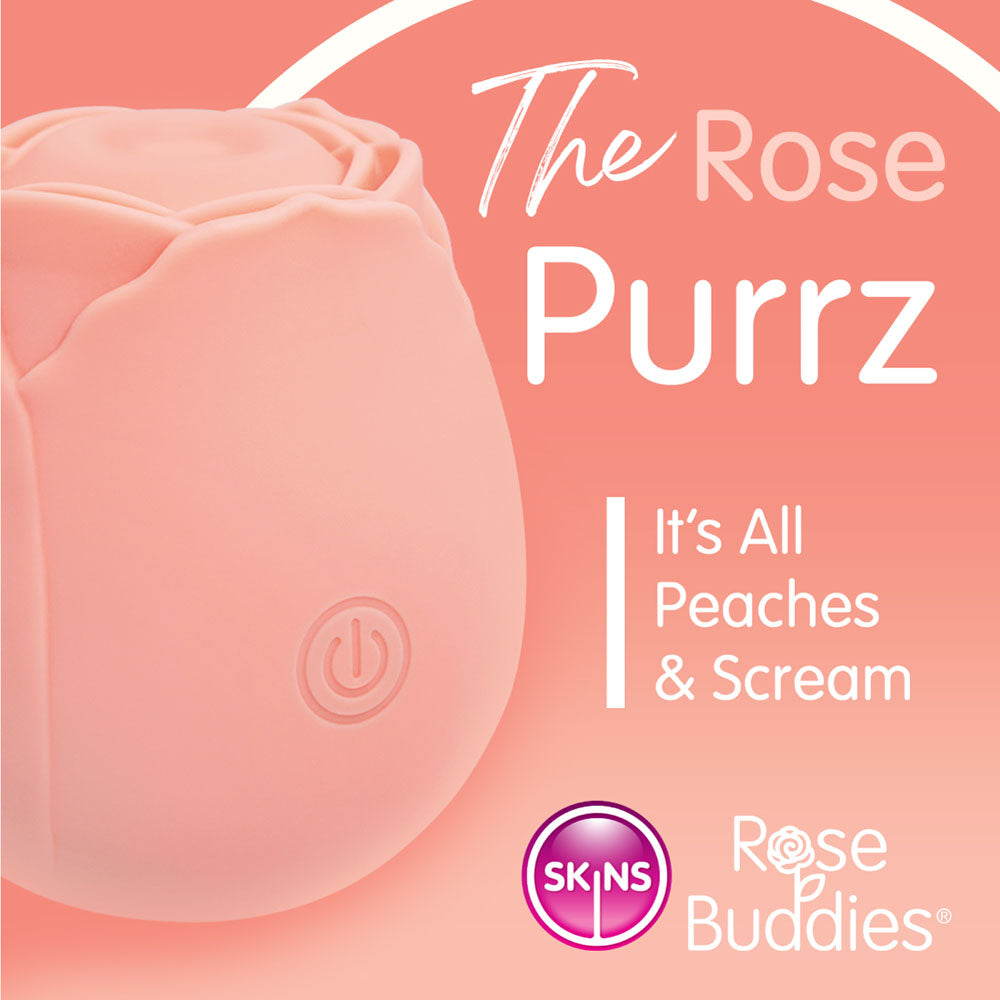 Skins Rose Buddies The Rose Purrz Light Pink Usb Rechargeable Pulsing Rose Stimulator