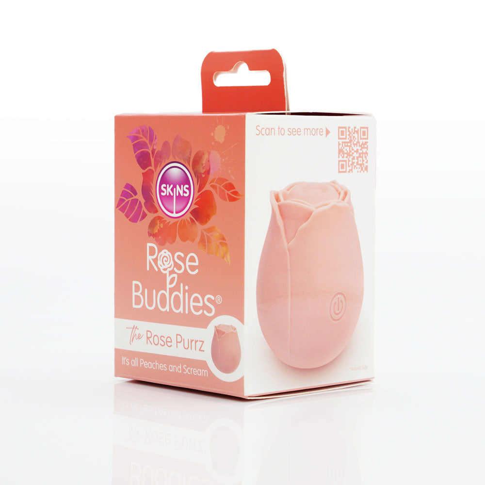 Skins Rose Buddies The Rose Purrz Light Pink Usb Rechargeable Pulsing Rose Stimulator