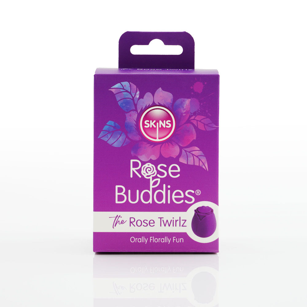 Skins Rose Buddies The Rose Twirlz Purple Usb Rechargeable Twirling Rose Stimulator