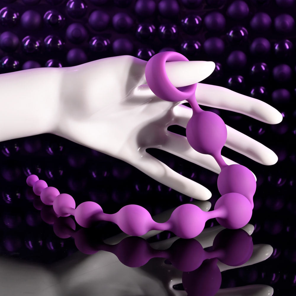 Selopa Beaded Adventure Purple 35.5 Cm Anal Beads