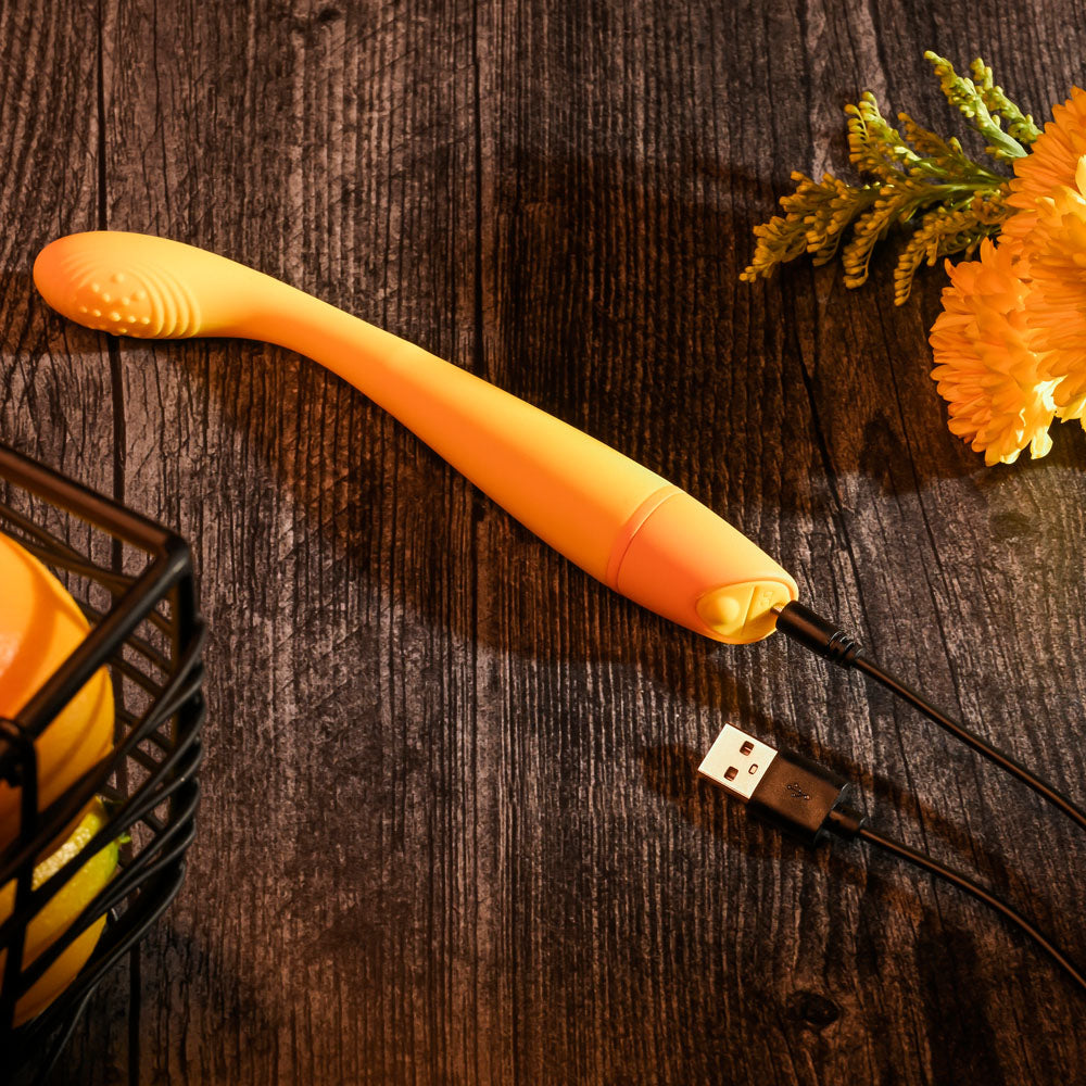 Selopa Lemon Squeeze Yellow 18.4 Cm Usb Rechargeable Vibrator