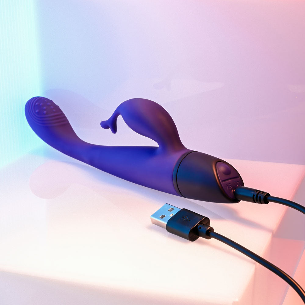 Selopa Plum Passion Purple 18.3 Cm Usb Rechargeable Rabbit Vibrator