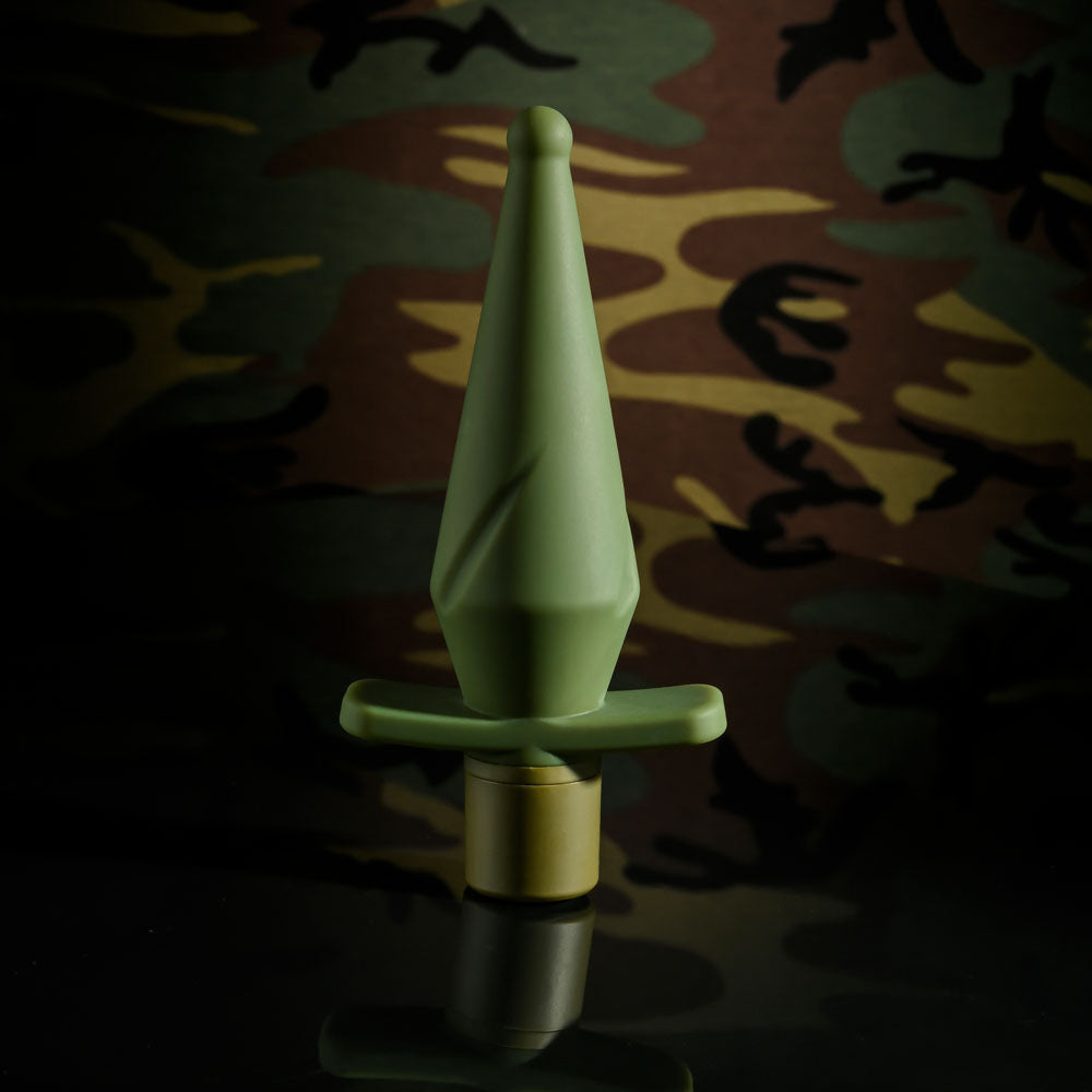 Selopa The Private Green 13 Cm Usb Rechargeable Vibrating Butt Plug