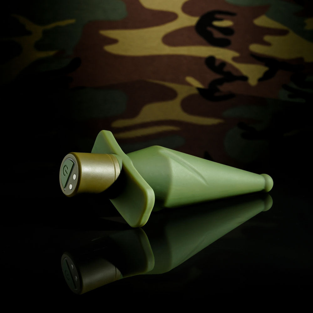 Selopa The Private Green 13 Cm Usb Rechargeable Vibrating Butt Plug