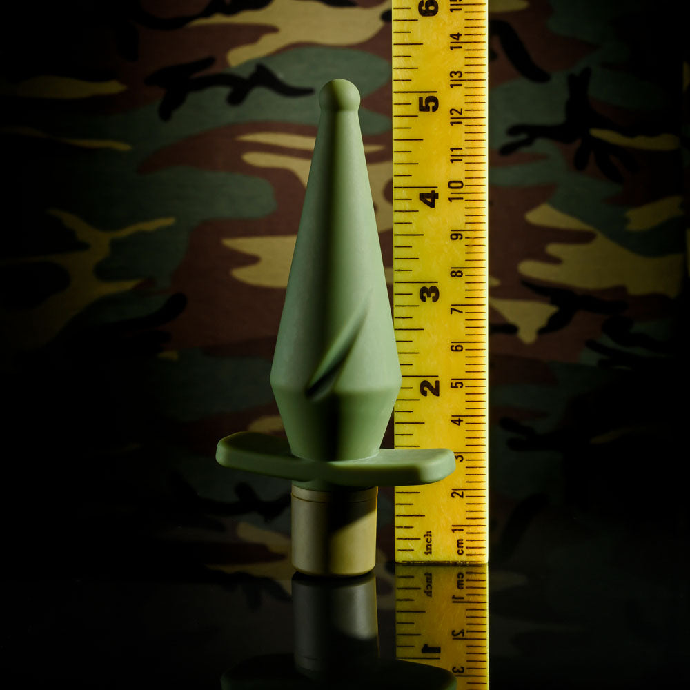 Selopa The Private Green 13 Cm Usb Rechargeable Vibrating Butt Plug