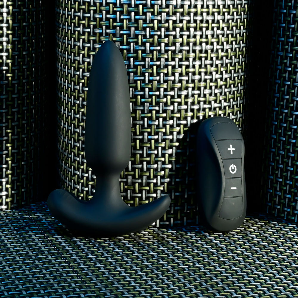 Selopa Black Beauty Black 11.3 Cm Usb Rechargeable Vibrating Butt Plug With Wireless Remote