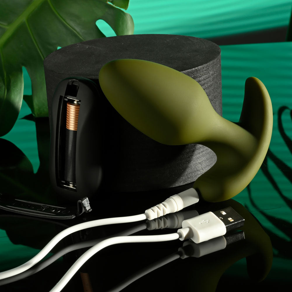 Selopa The Colonel Green 10.1 Cm Usb Rechargeable Vibrating Butt Plug With Wireless Remote