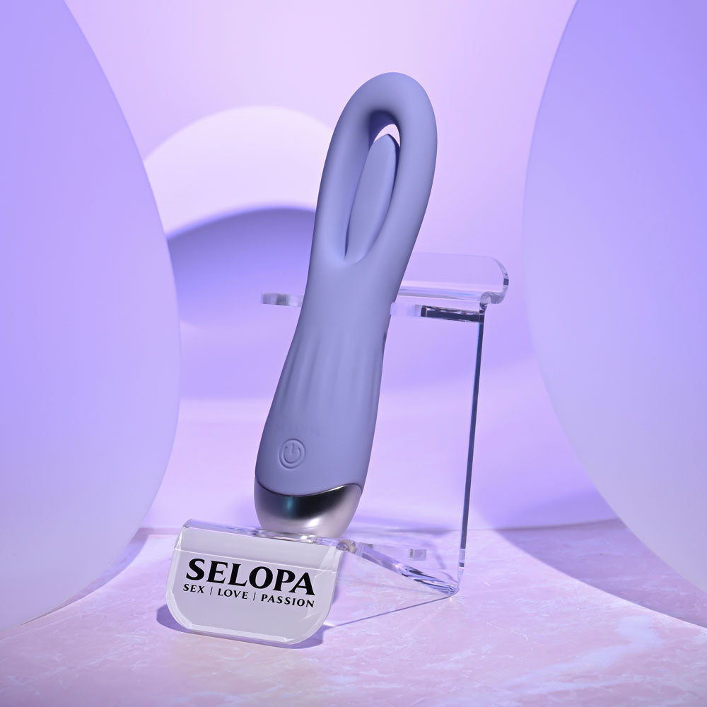 Selopa In A Flap Purple 15 Cm Usb Rechargeable Flicking Stimulator