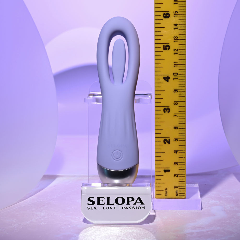 Selopa In A Flap Purple 15 Cm Usb Rechargeable Flicking Stimulator