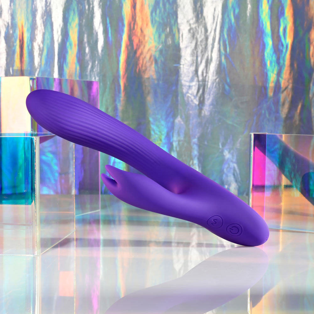 Selopa Poseable Bunny Purple 21 Cm Usb Rechargeable Poseable Rabbit Vibrator