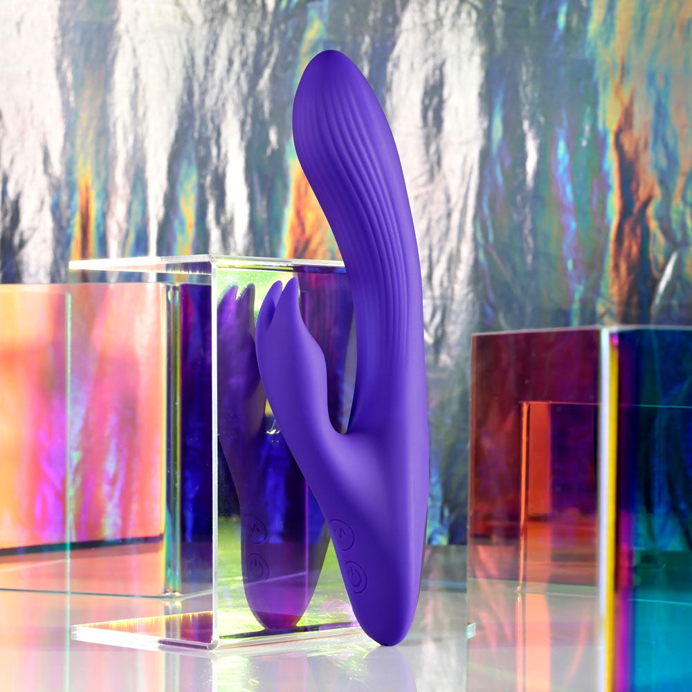 Selopa Poseable Bunny Purple 21 Cm Usb Rechargeable Poseable Rabbit Vibrator