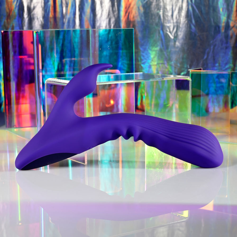 Selopa Poseable Bunny Purple 21 Cm Usb Rechargeable Poseable Rabbit Vibrator