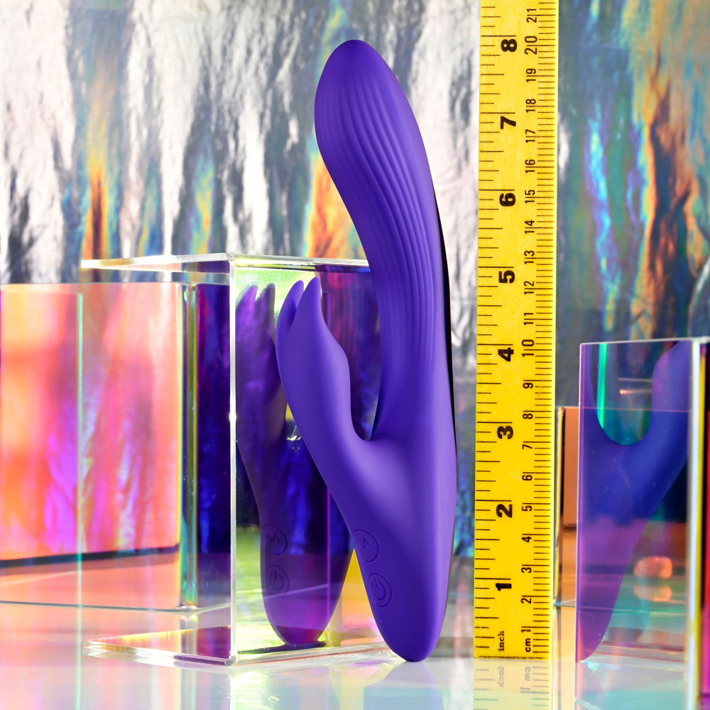 Selopa Poseable Bunny Purple 21 Cm Usb Rechargeable Poseable Rabbit Vibrator