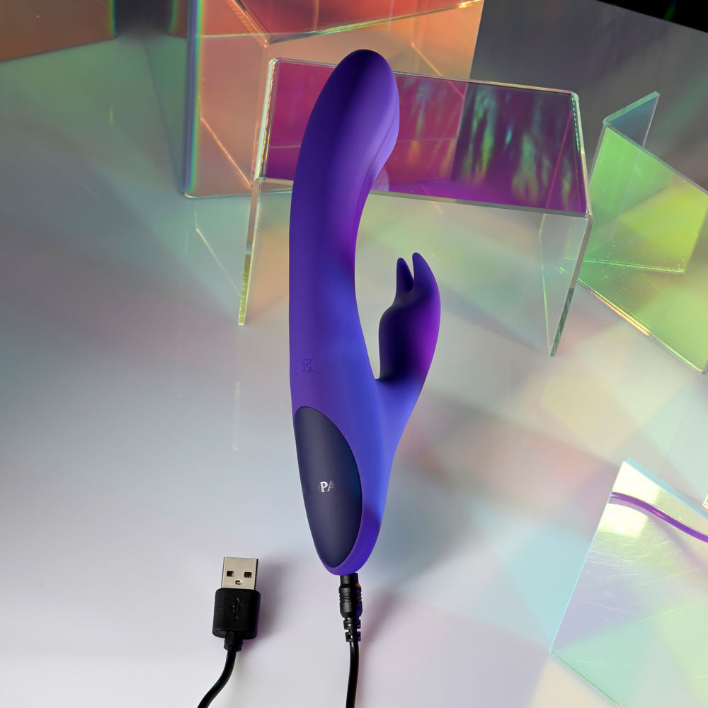 Selopa Poseable Bunny Purple 21 Cm Usb Rechargeable Poseable Rabbit Vibrator