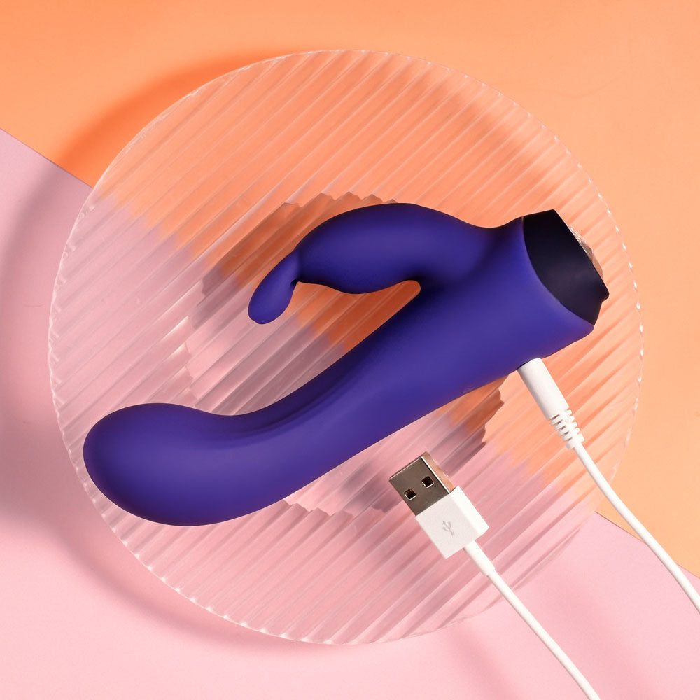 Selopa Plum Job Purple 13.5 Cm Usb Rechargeable Rabbit Vibrator