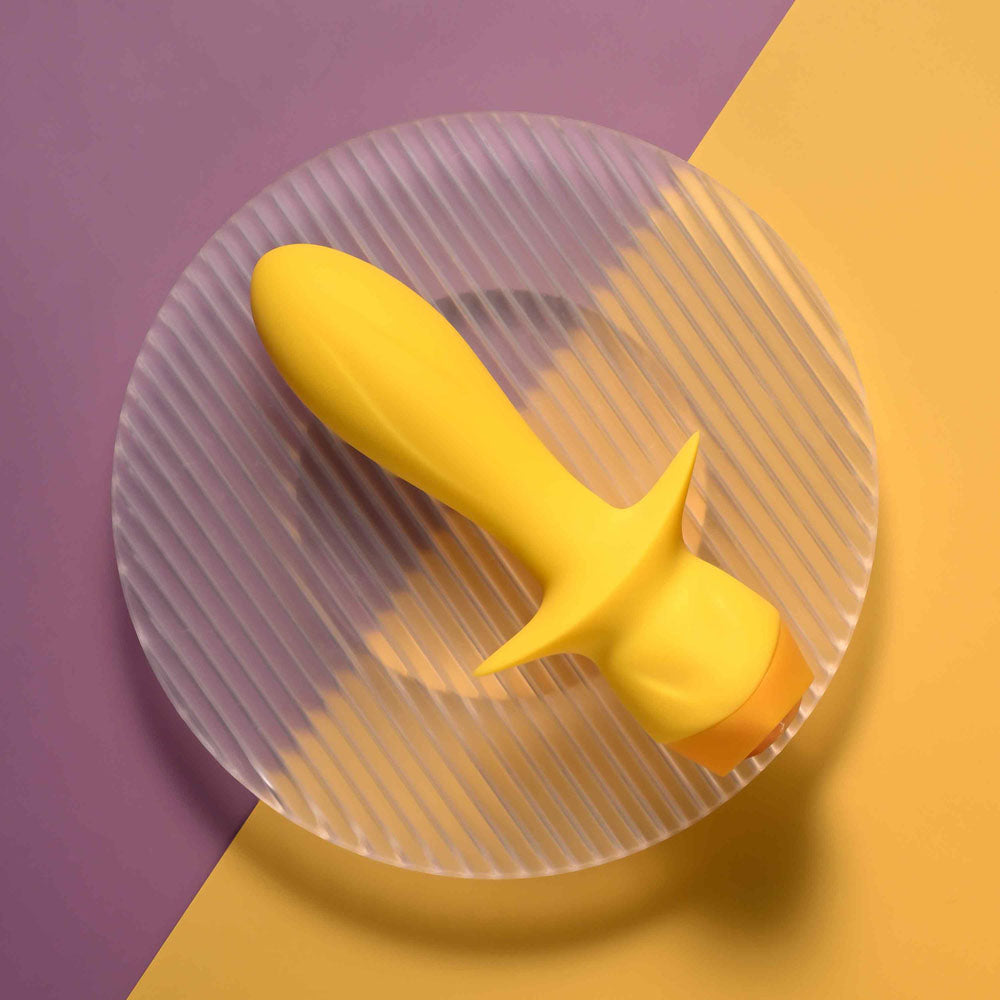 Selopa Mellow Yellow Yellow 13.5 Cm Usb Rechargeable Vibrating Anal Plug