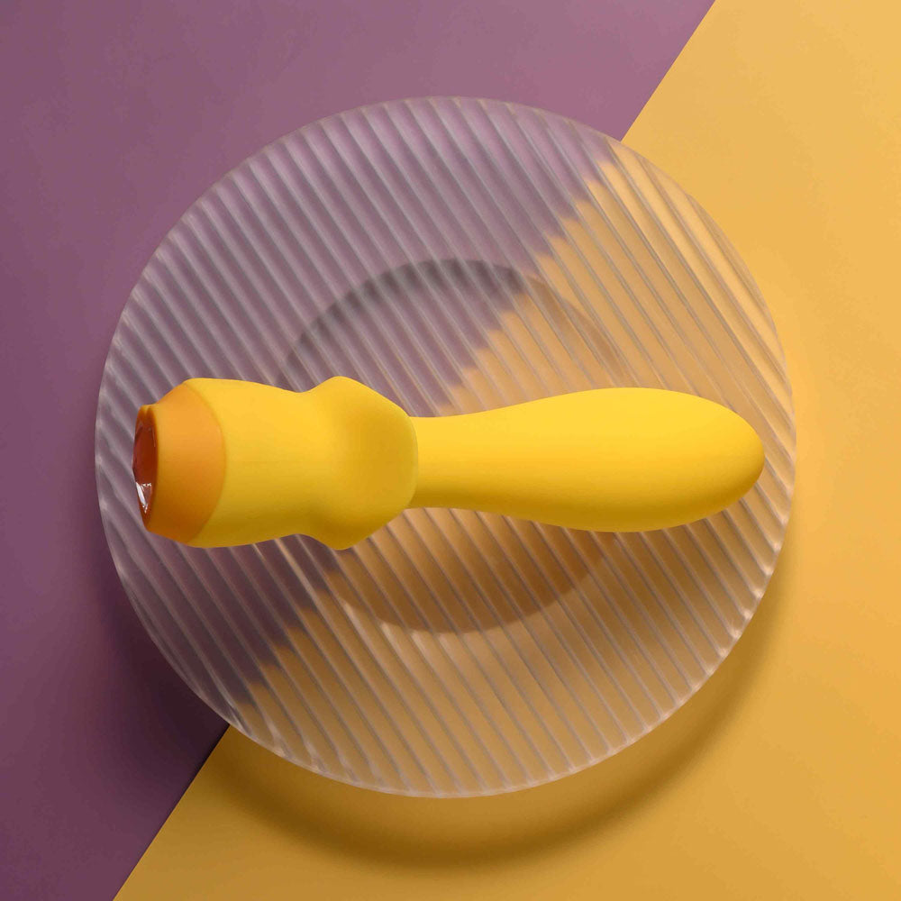 Selopa Mellow Yellow Yellow 13.5 Cm Usb Rechargeable Vibrating Anal Plug