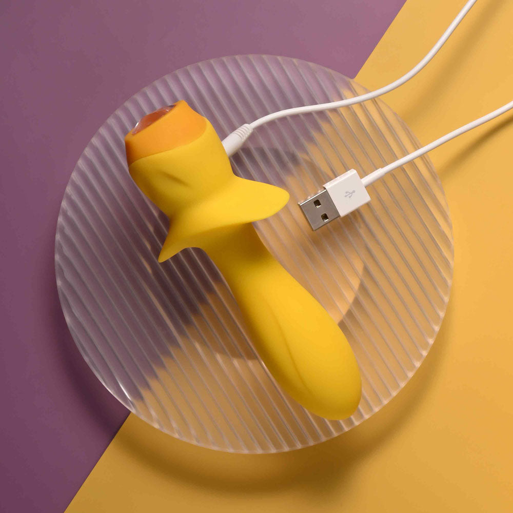 Selopa Mellow Yellow Yellow 13.5 Cm Usb Rechargeable Vibrating Anal Plug
