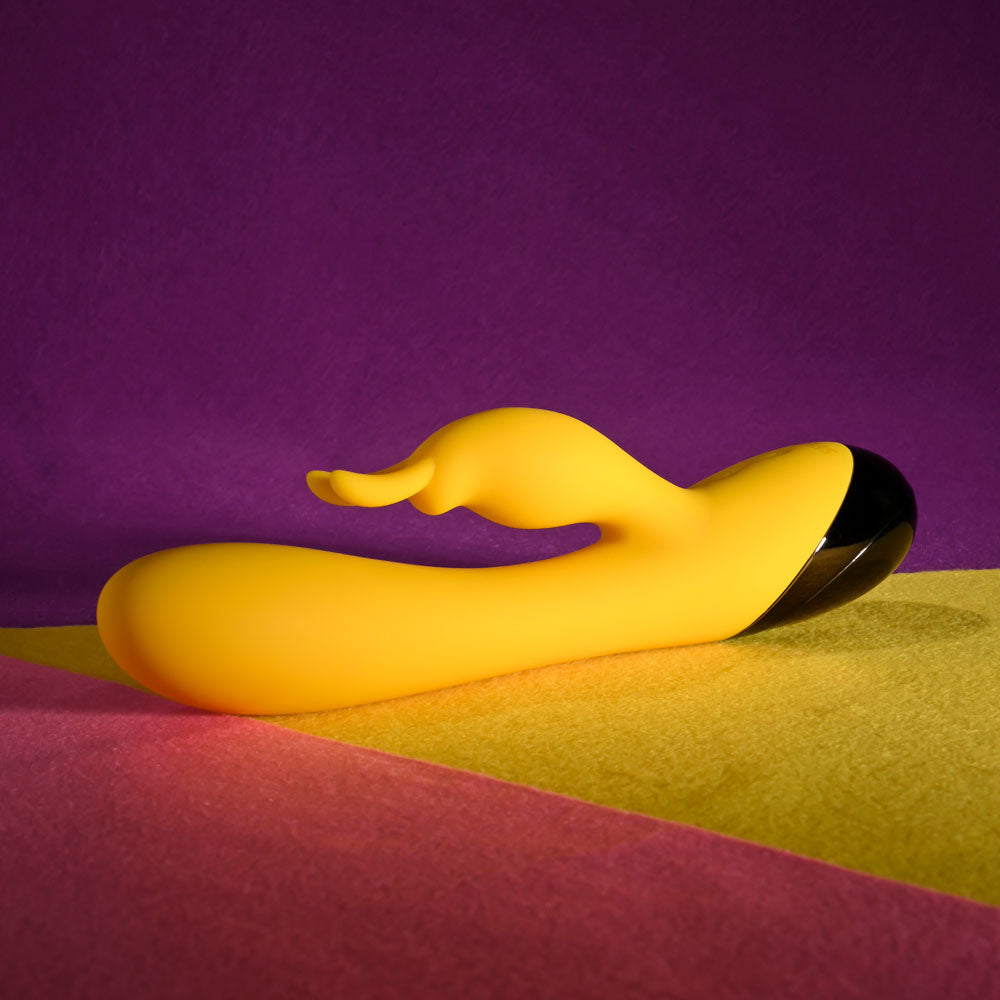 Selopa Buzzz Bunny Yellow 19.7 Cm Usb Rechargeable Rabbit Vibrator