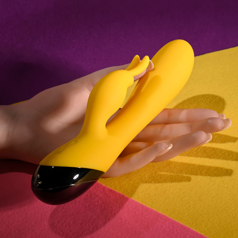 Selopa Buzzz Bunny Yellow 19.7 Cm Usb Rechargeable Rabbit Vibrator