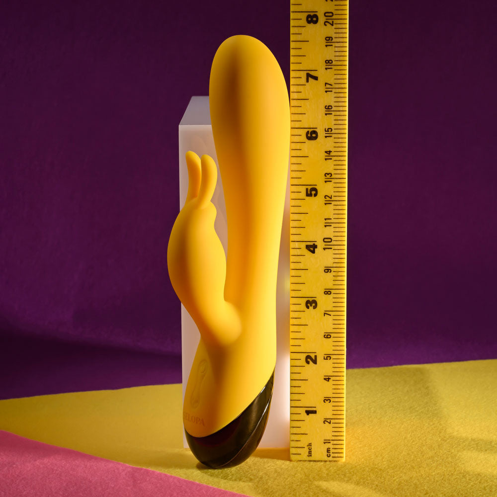 Selopa Buzzz Bunny Yellow 19.7 Cm Usb Rechargeable Rabbit Vibrator