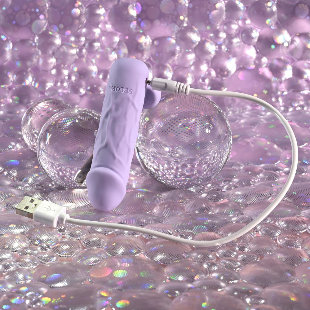 Selopa Ballsy Bullet Purple 9.2 Cm Usb Rechargeable Bullet