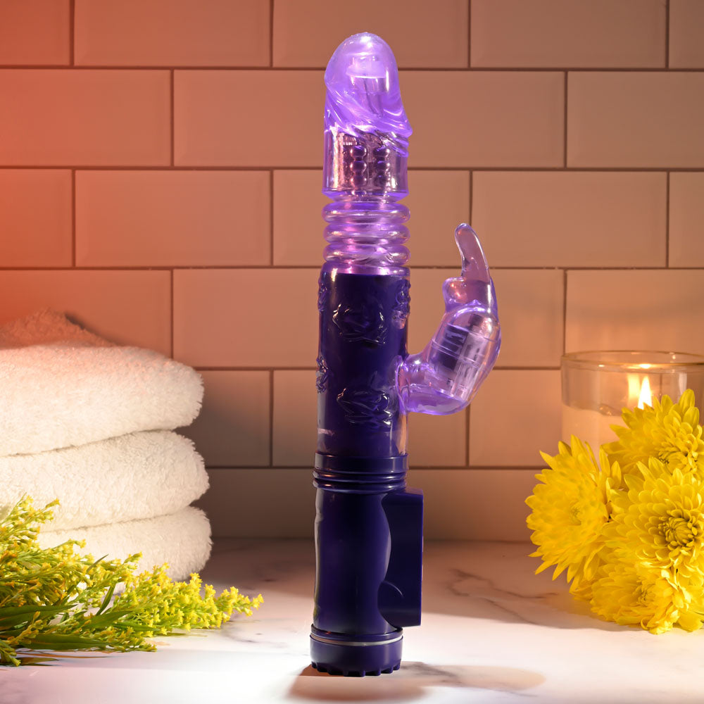 Selopa Bunny Thruster Purple 24.8 Cm Thrusting Rabbit Vibrator