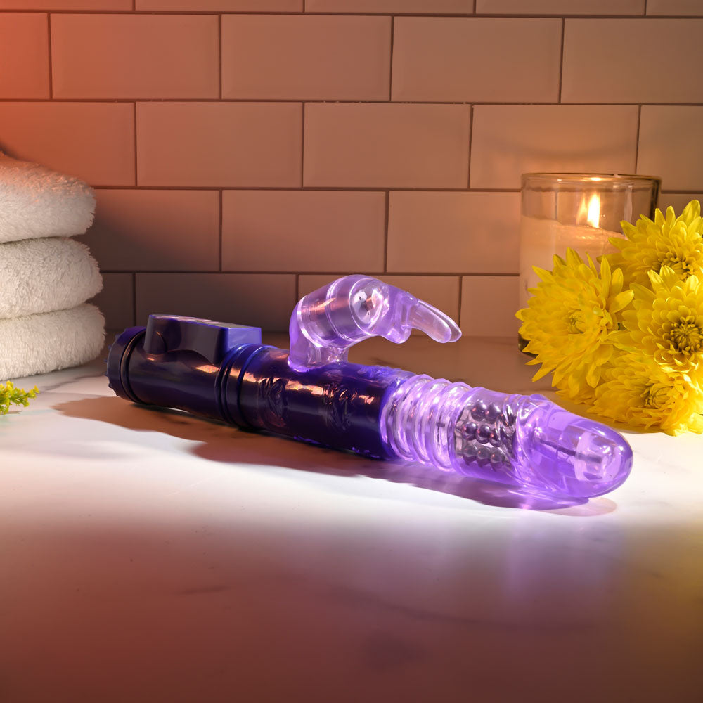 Selopa Bunny Thruster Purple 24.8 Cm Thrusting Rabbit Vibrator