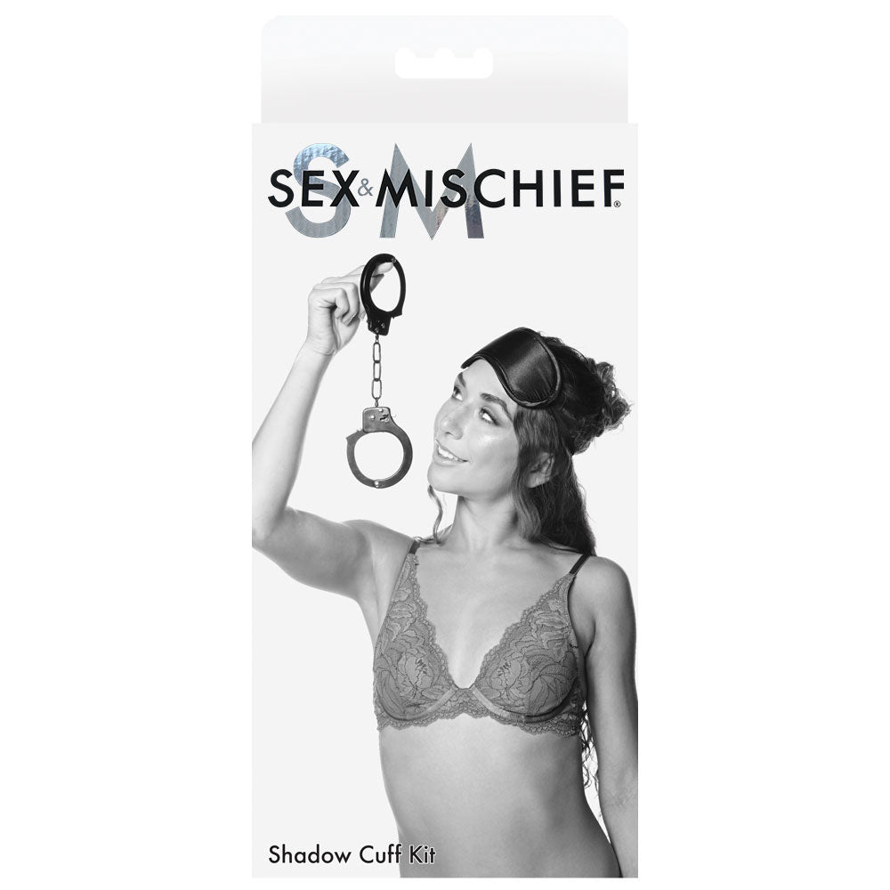 Sex & Mischief Shadow Cuff Kit Black 2 Piece Set