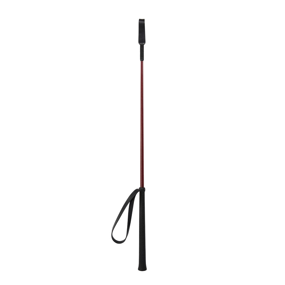 Sex & Mischief Enchanted Crop Burgundy/Black Riding Crop