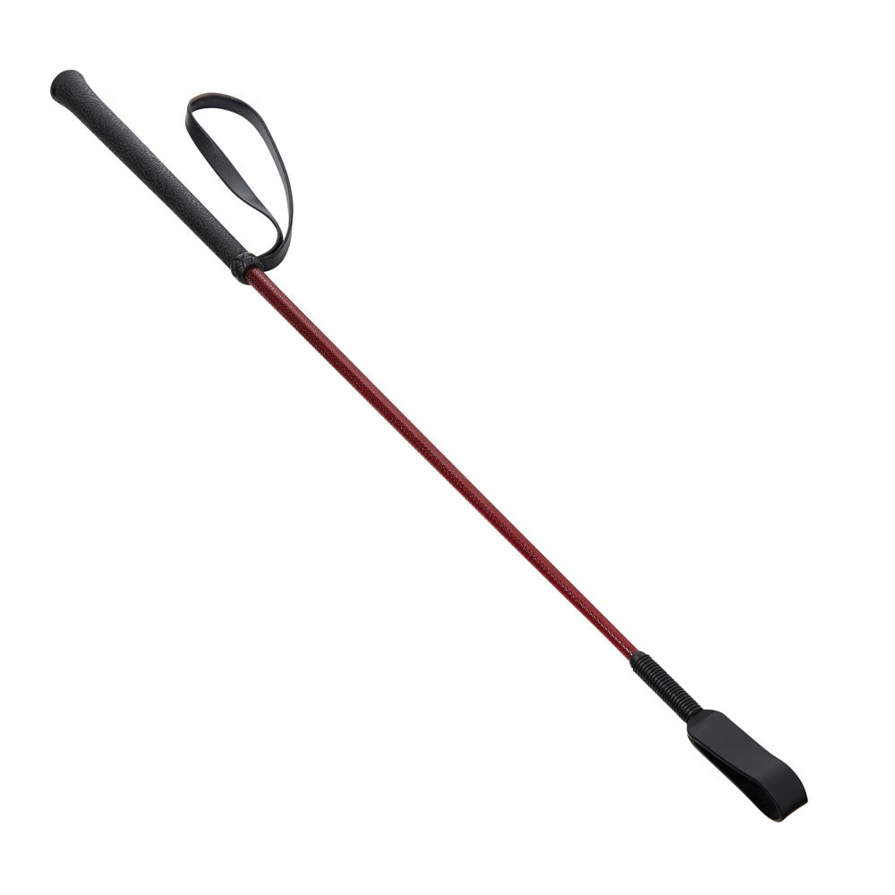 Sex & Mischief Enchanted Crop Burgundy/Black Riding Crop