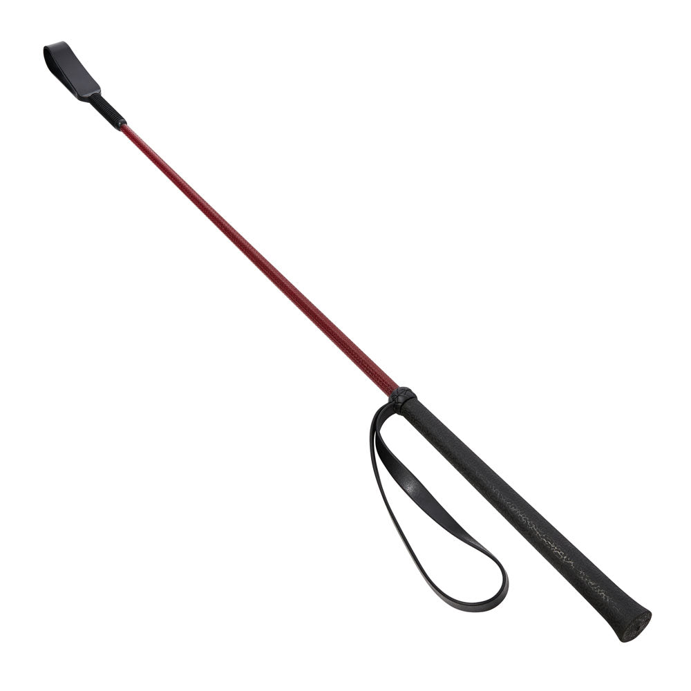 Sex & Mischief Enchanted Crop Burgundy/Black Riding Crop