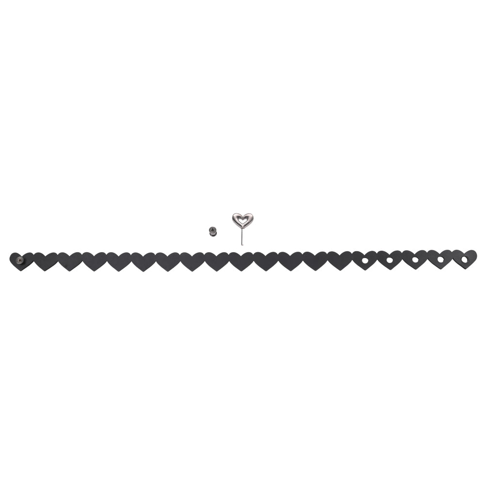 Sex & Mischief Heart Day Collar Black Collar