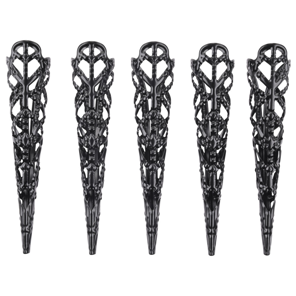 Sex & Mischief Sensory Fingertips Black Black Set Of 5