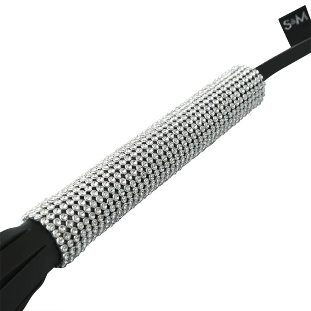 Sex & Mischief Sparkle Flogger Black/Sparkle 78 Cm Flogger Whip