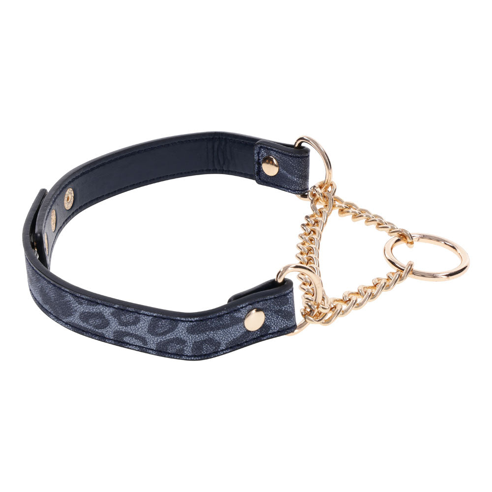 Sex & Mischief Cougar Day Collar Navy Blue/Gold Collar