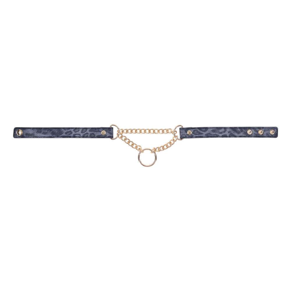Sex & Mischief Cougar Day Collar Navy Blue/Gold Collar