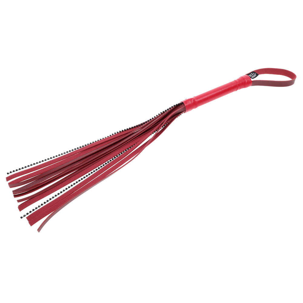 S&M Exs & Ohs Crystal Flogger Red Flogger Whip