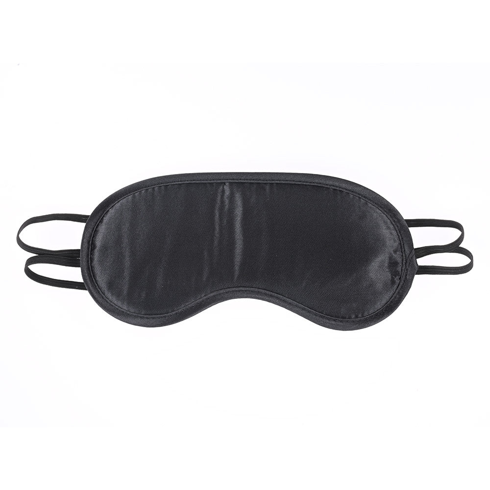 Sex & Mischief Satin Blindfold Black Black Blindfold