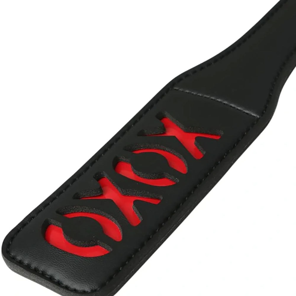 Sex & Mischief Xoxo Paddle Black Black Paddle