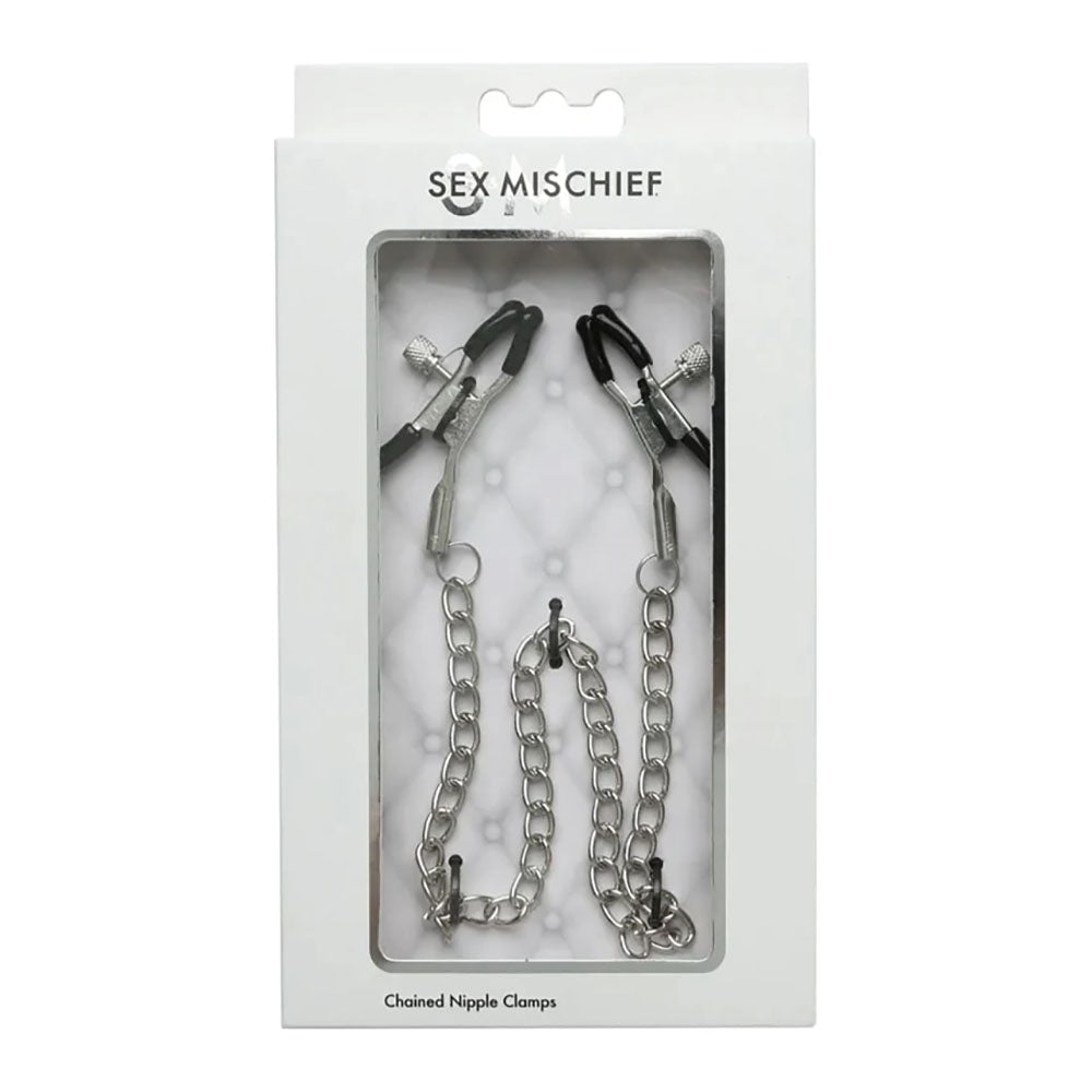 Sex & Mischief Chained Nipple Clamps Nipple Clamps With 30 Cm Chain