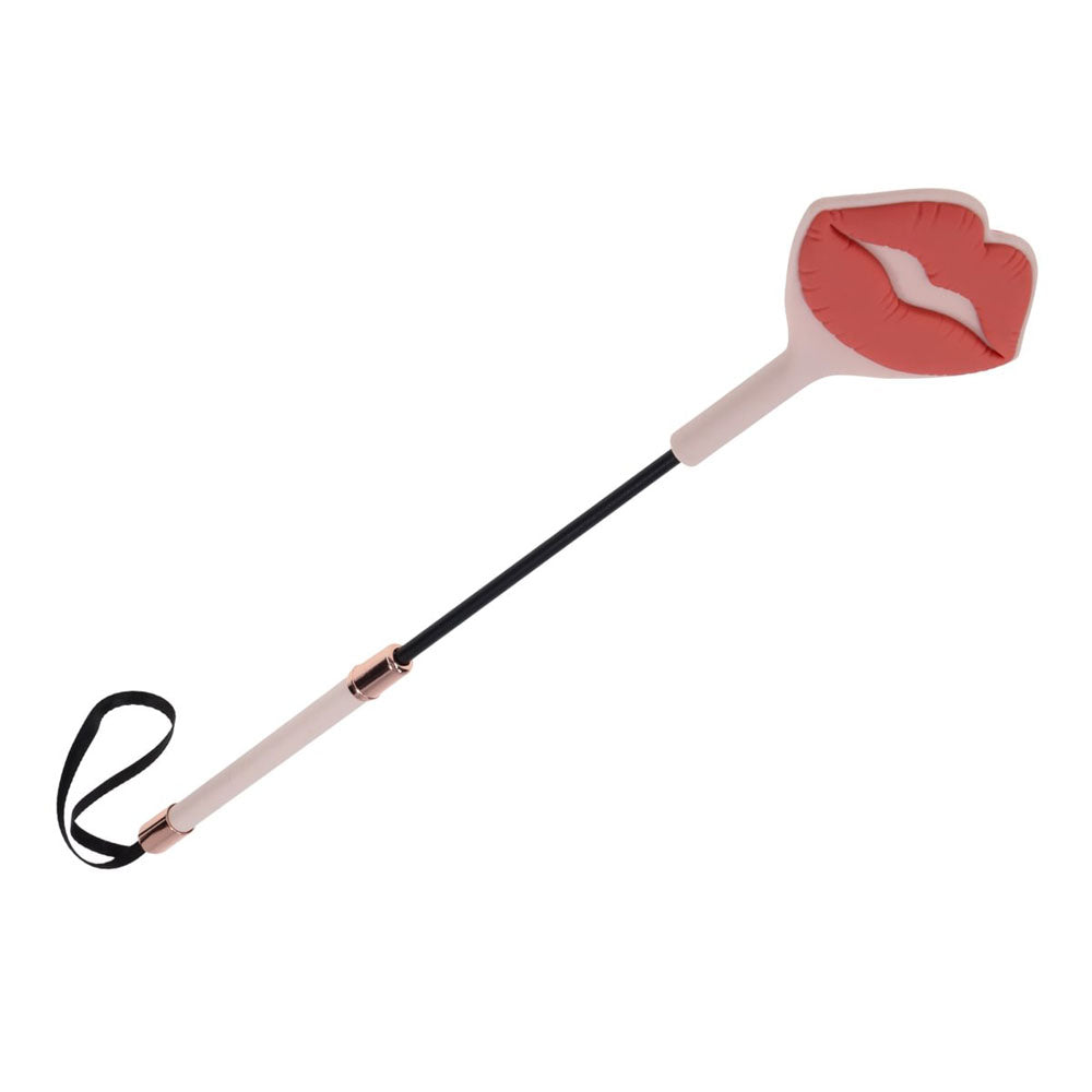 Sex & Mischief Peaches N Crea Me Kiss Crop Peach Lip Tipped Crop Whip