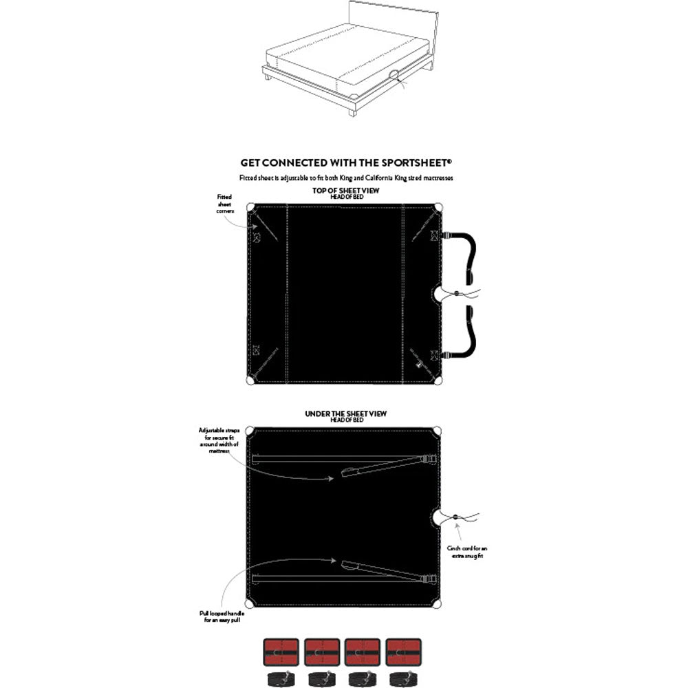 Sportsheets The Sportsheet King Bed Restraint Play System Fits King Size Bed