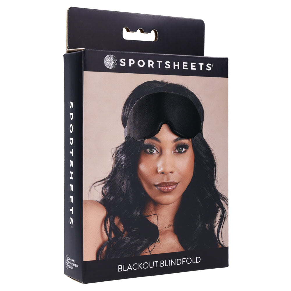 Sportsheets Blackout Blindfold Black Eye Mask