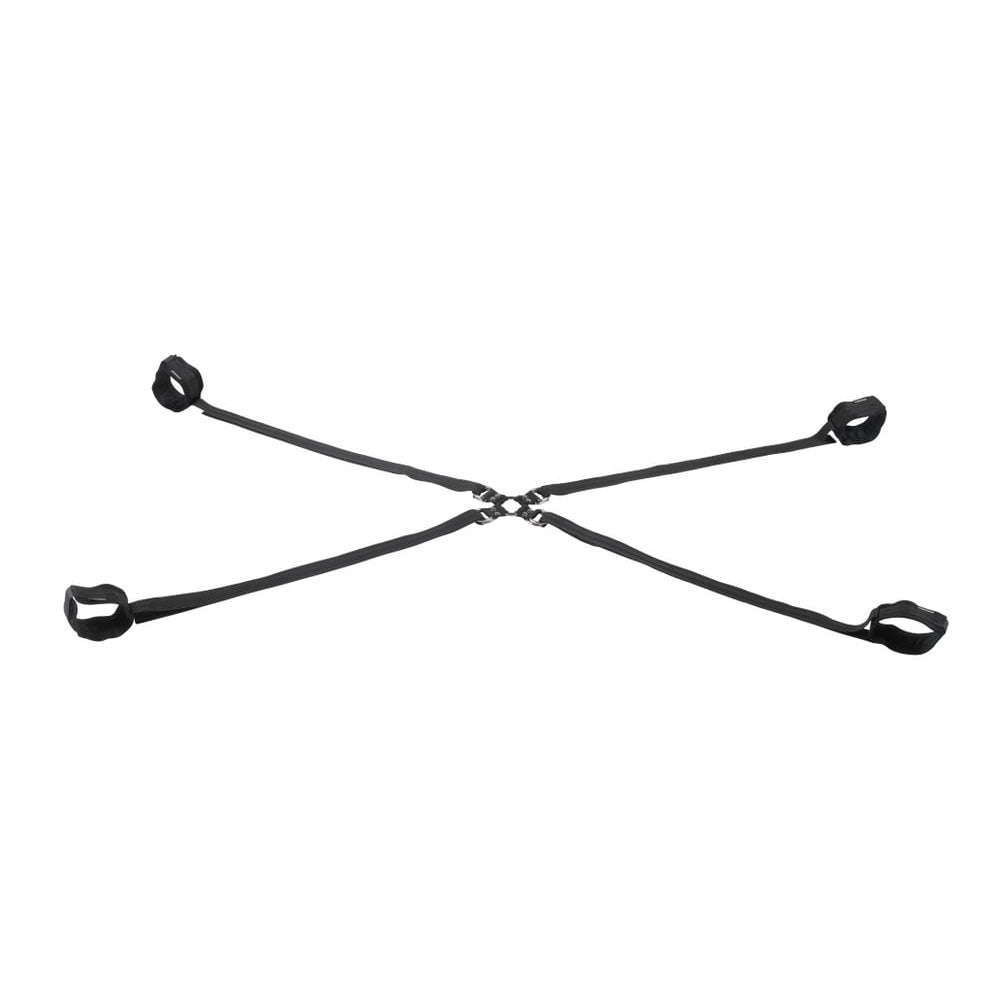 Sportsheets Velvet Noir Adjustable Hog Tie & Cuff Set Black Restraints
